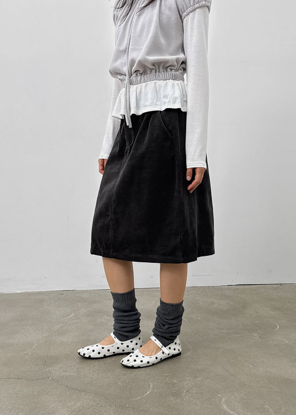 Bronx Corduroy Midi Skirt