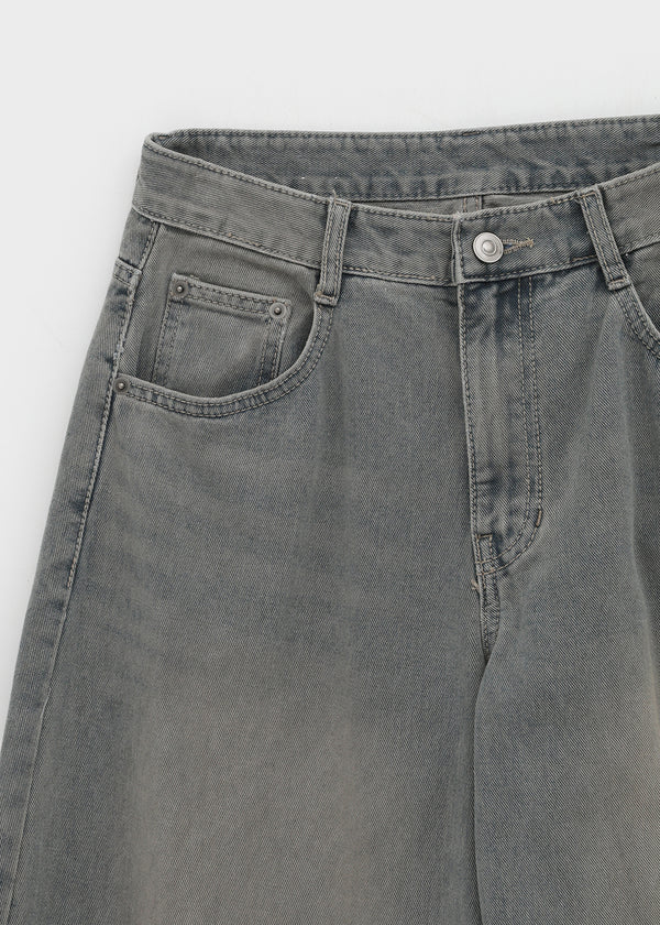 Sasaki Washed Wide Denim Pants