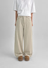 Pearl Ten Patch Wide Cotton Pants