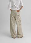 Pearl Ten Patch Wide Cotton Pants
