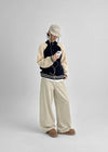 Pearl Ten Patch Wide Cotton Pants