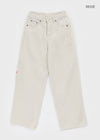 Pearl Ten Patch Wide Cotton Pants