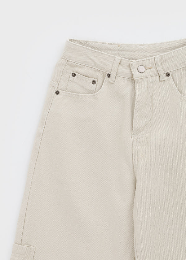 Pearl Ten Patch Wide Cotton Pants