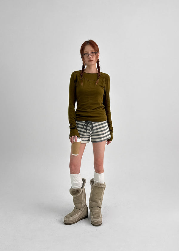 Melodal Stripe Folding Shorts