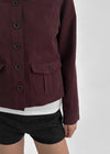 Melda High-neck Button Jacket