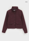 Melda High-neck Button Jacket