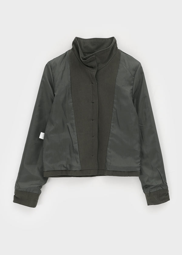 Melda High-neck Button Jacket