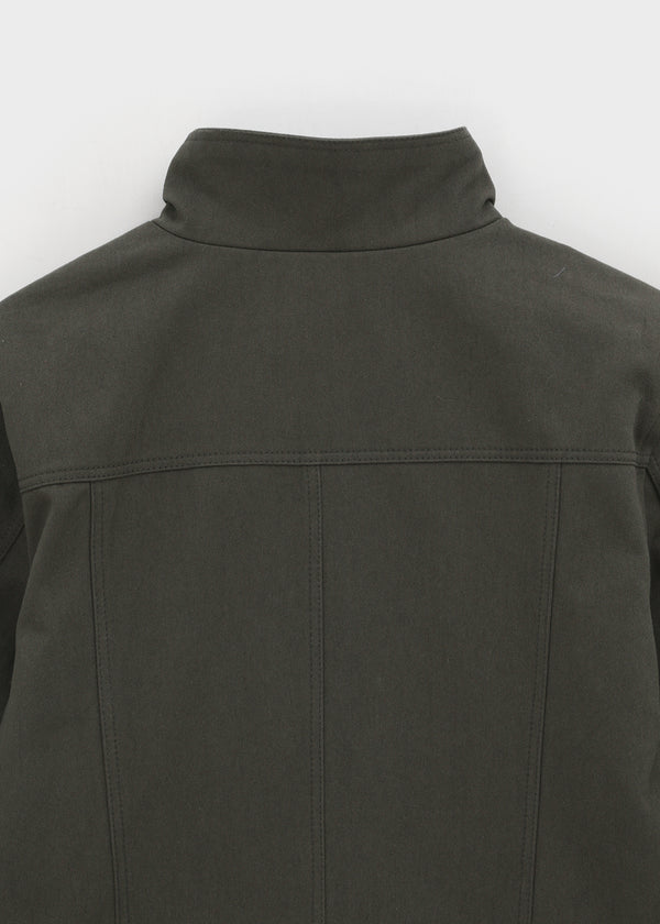 Melda High-neck Button Jacket