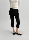 Diprem Slit Capri Skirt Pants
