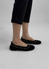 Shelly Studded Suede Flats