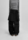 Robzel Layered Wrap Skirt Pants