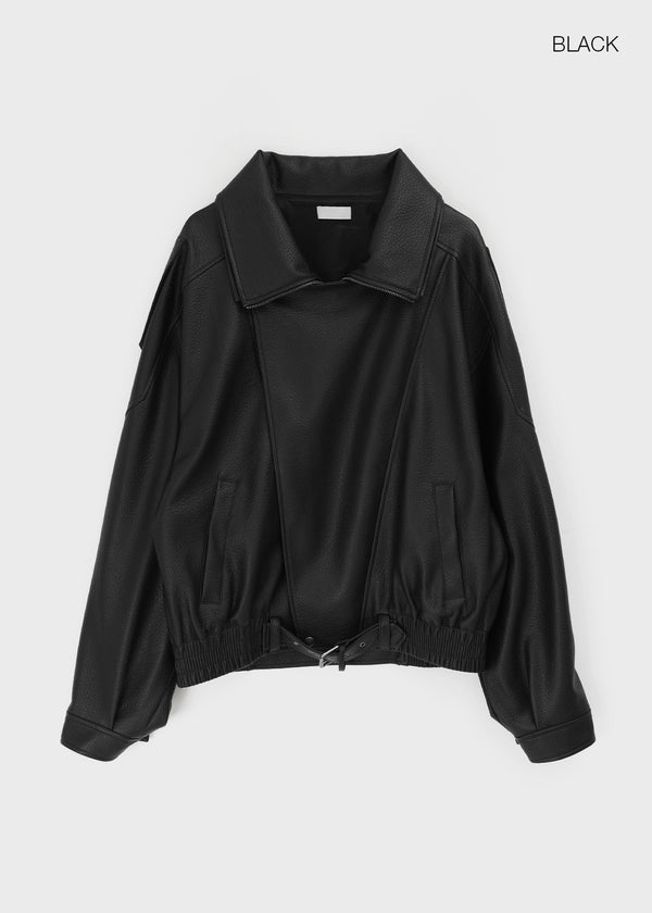 Tiku Double Collar Belt Rider Jacket