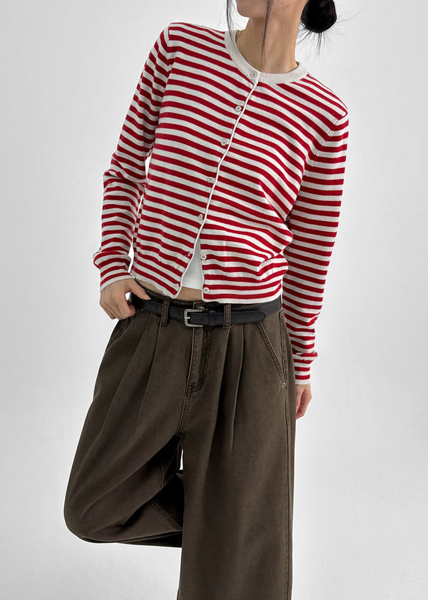 Kinpum Wool Knit Round Cardigan