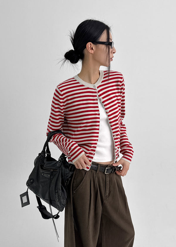 Kinpum Wool Knit Round Cardigan