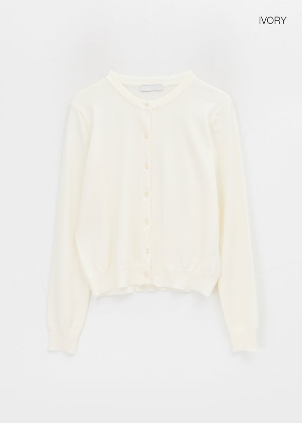 Kinpum Wool Knit Round Cardigan