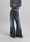 Kitsuru Wide Bootcut Denim Pants