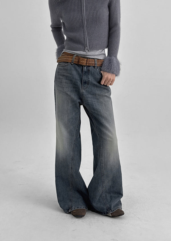 Kitsuru Wide Bootcut Denim Pants