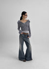 Kitsuru Wide Bootcut Denim Pants