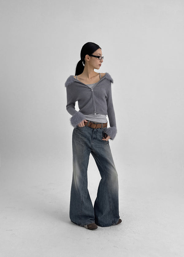 Kitsuru Wide Bootcut Denim Pants