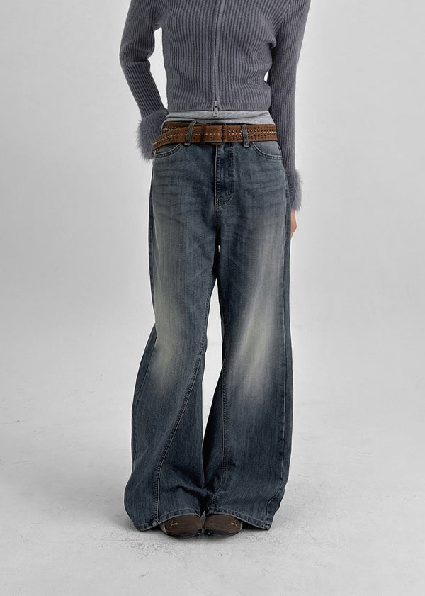 Kitsuru Wide Bootcut Denim Pants