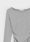 Ratne Shirring Long-sleeved T-shirt