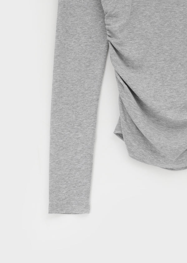 Ratne Shirring Long-sleeved T-shirt