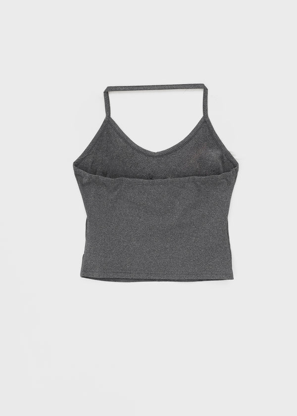 Popoa Set - Striped Long-sleeved T-shirt, Halter Top