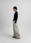 (UNISEX) Trankie Carpenter Balloon Wide Cotton Pants