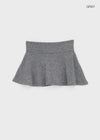 Whicom Flare Mini Skirt Pants