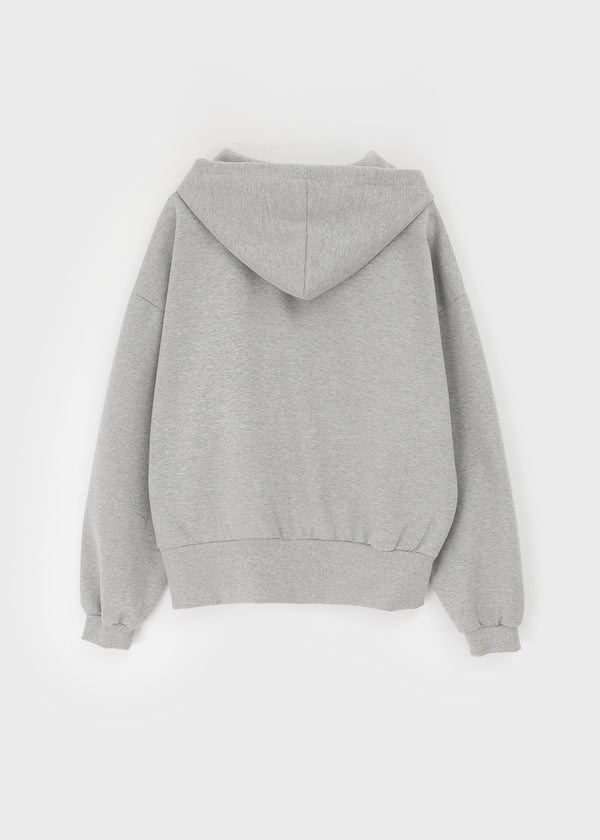 Tomak Lettering Loose Fit Hooded Zip-up