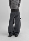 (UNISEX) Trankie Carpenter Balloon Wide Cotton Pants