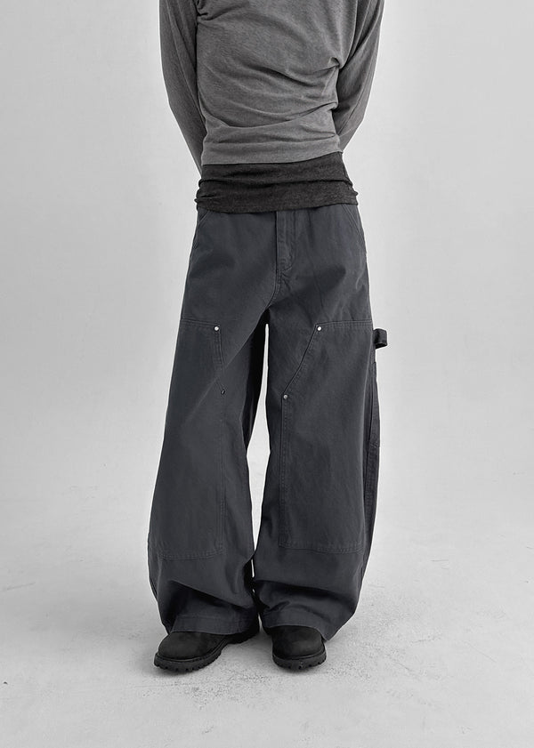 (UNISEX) Trankie Carpenter Balloon Wide Cotton Pants