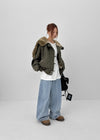 Purek Cut Wide Balloon Denim Pants