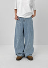 Purek Cut Wide Balloon Denim Pants