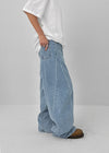 Purek Cut Wide Balloon Denim Pants