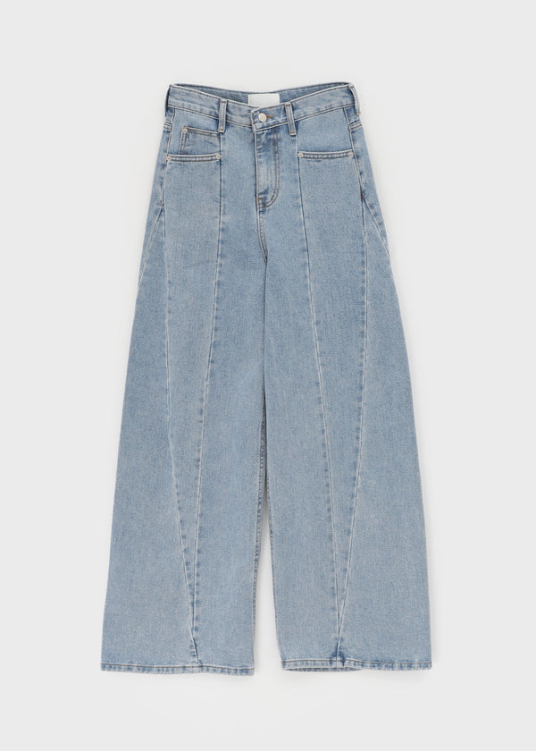 Purek Cut Wide Balloon Denim Pants