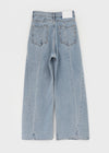 Purek Cut Wide Balloon Denim Pants