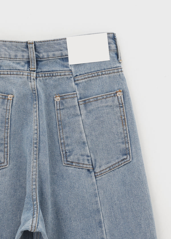 Purek Cut Wide Balloon Denim Pants