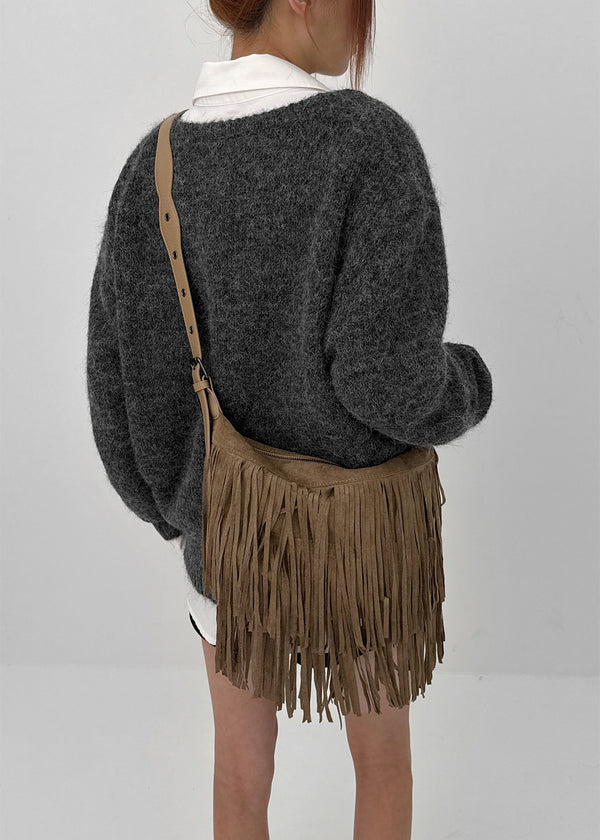 Coolnuck Suede Fringe Cross Bag