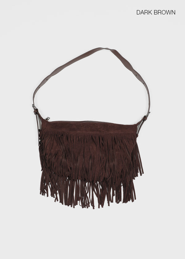 Coolnuck Suede Fringe Cross Bag