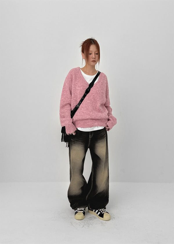 Kelant Washed Wide Denim Pants