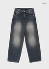 Kelant Washed Wide Denim Pants