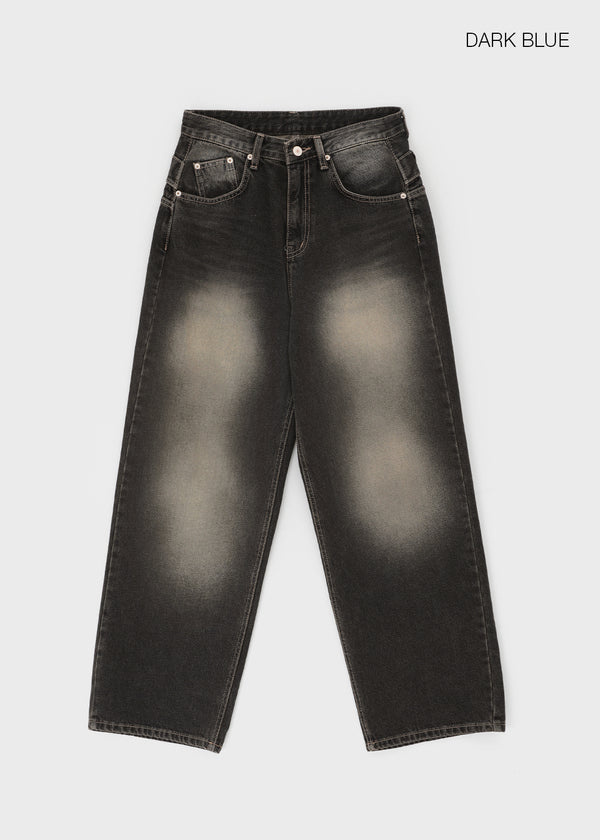 Kelant Washed Wide Denim Pants