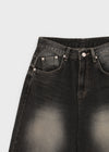 Kelant Washed Wide Denim Pants