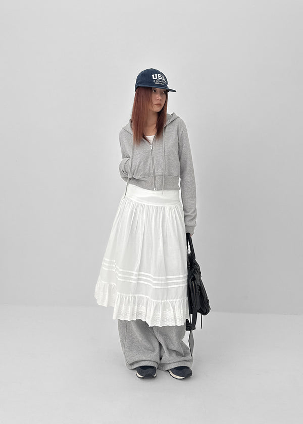 Loviem Crop Hooded Zip-up