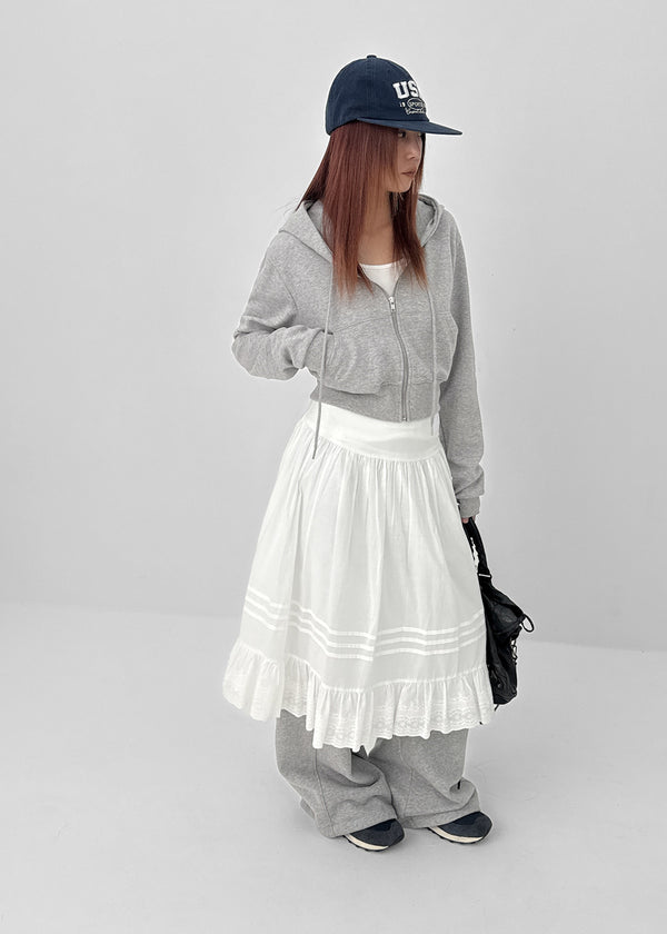 Loviem Crop Hooded Zip-up