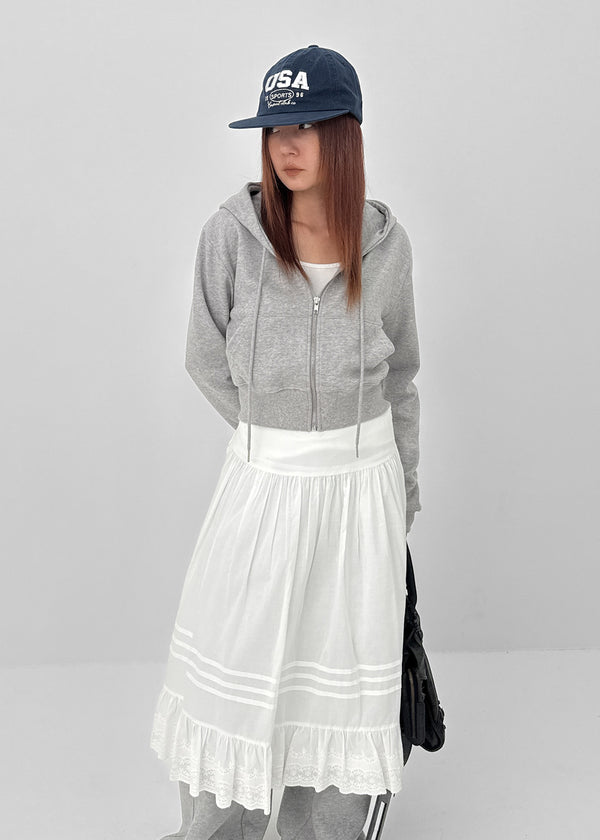 Loviem Crop Hooded Zip-up