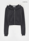 Loviem Crop Hooded Zip-up