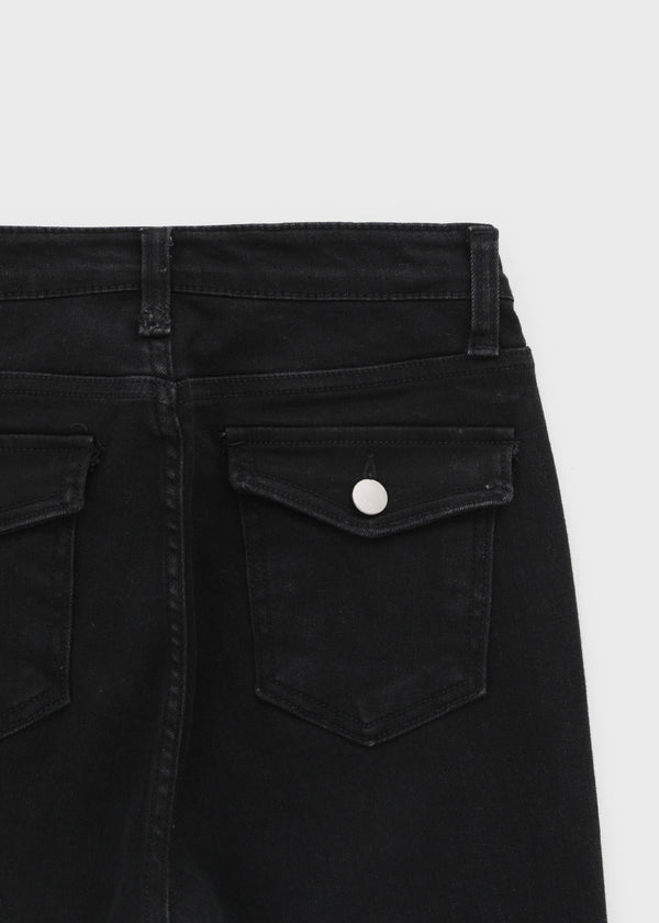 Python Slim Bootcut Denim Pants