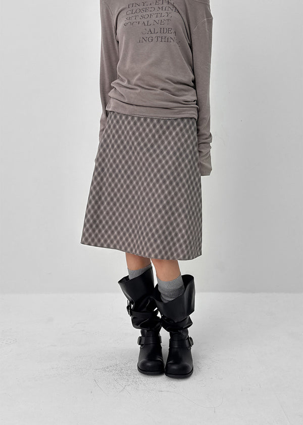 Bano Check Midi Skirt